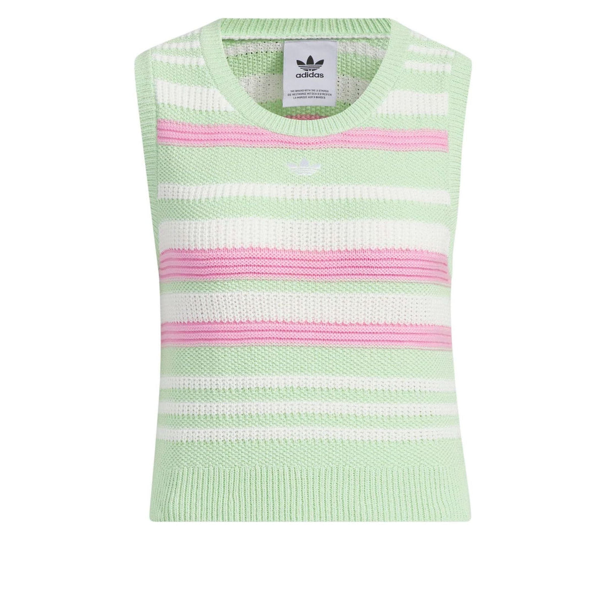 (WMNS) adidas Knitted Striped Vest Top Asia Sizing 'Green' JI7052