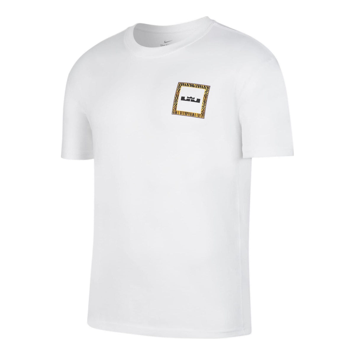 Nike Back Stripe Pattern Printing Basketball Round Neck Casual Short Sleeve White DQ1882-100