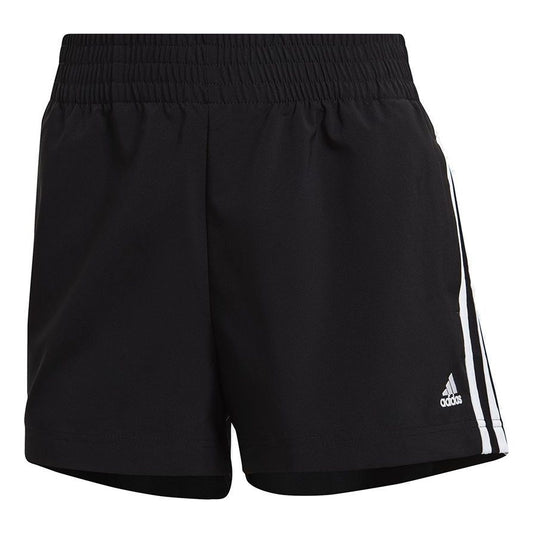 (WMNS) adidas W 3s Wv Sho Training Sports Stripe Woven Shorts Black GM5549