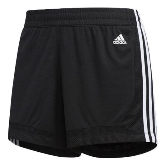 (WMNS) adidas 3-Stripes 5-Inch Mesh Shorts Asia Sizing 'Black White' EB3894
