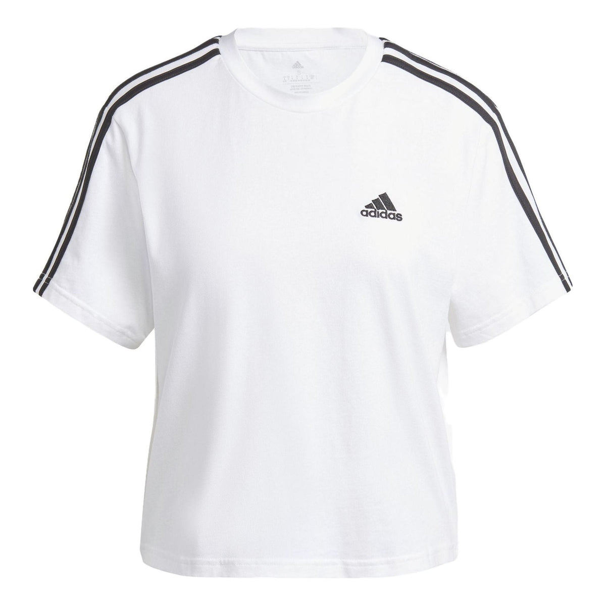 (WMNS) adidas Essentials 3-Stripes Crop T-shirt Asia Sizing 'White' HR4915