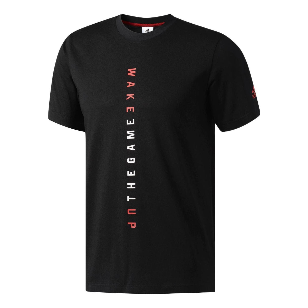 adidas Adi Slgn Tee Alphabet Printing Casual Round Neck Short Sleeve Black CV8506