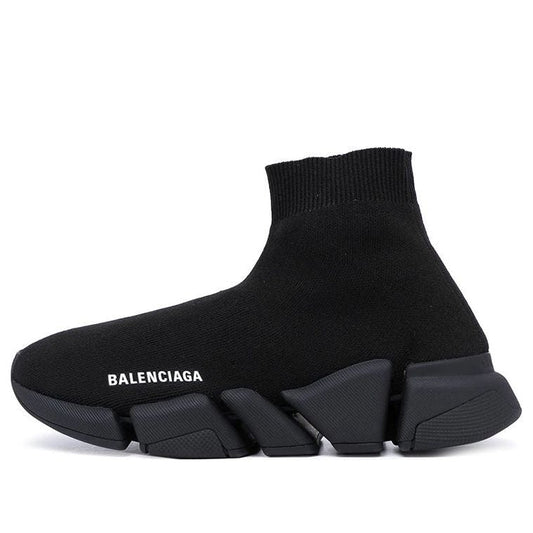 (WMNS) Balenciaga Speed 2.0 Sneakers 'Black Shiny Knit with Black Sole Unit' 636833W2AF31000