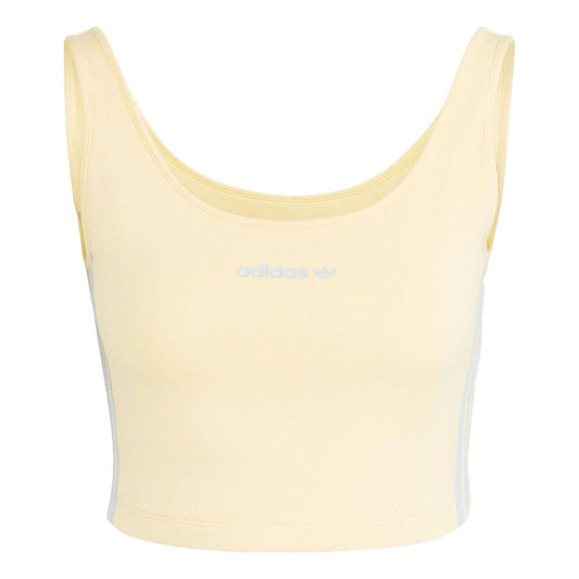 (WMNS) adidas Island Club Crop Tank 'Yellow' IT8157