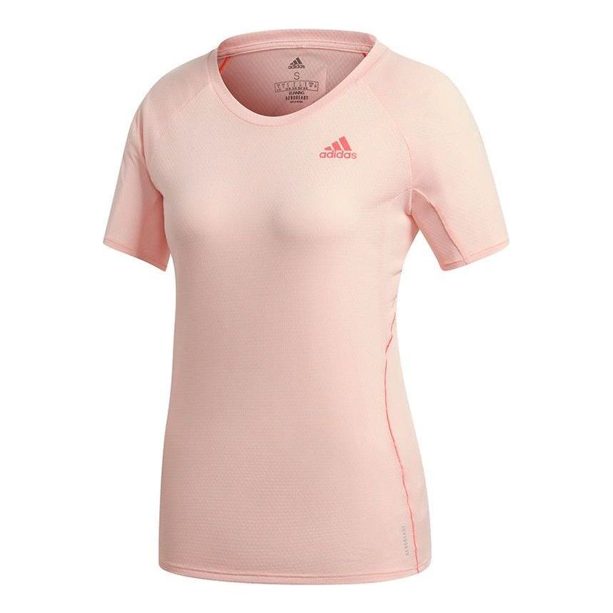 (WMNS) adidas Own The Run T-Shirt Asia Sizing 'Pink' FT6451