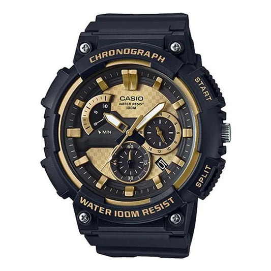 Men's CASIO Youth Series Black waterproof Watch 55.8mm 53.5mm Strap Mens MCW200H-9AV