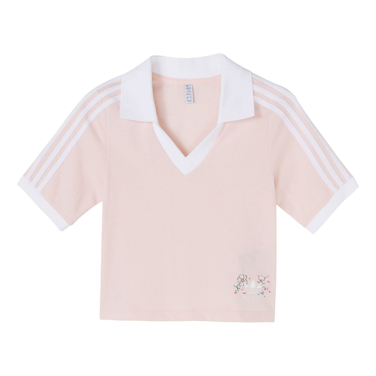 (WMNS) adidas Originals Cropped Polo Shirts 'Pink' IP3757