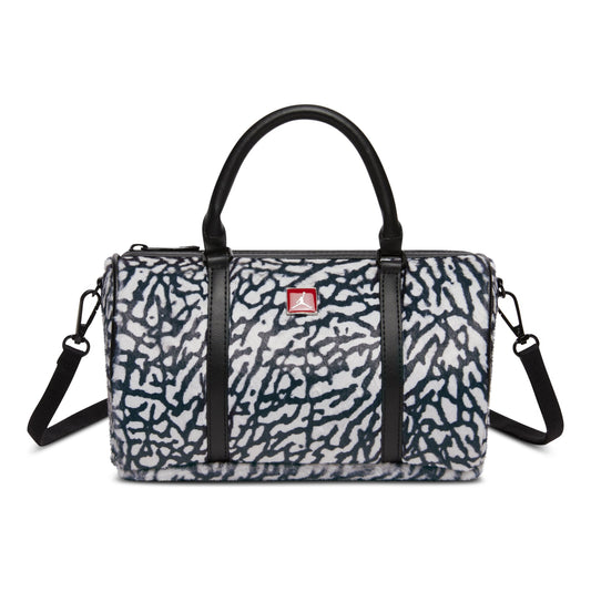 Air Jordan Icon Faux Fur Crossbody Bag 'White Black' IQ3195-067