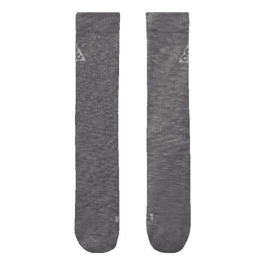 Nike SS22 ACG Solid Color Logo Casual Breathable Sports Socks One Pair Gray DA2599-065
