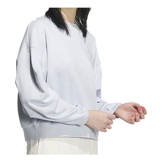 (WMNS) adidas Neo Sweatshirts Asia Sizing 'Grey' IK3422