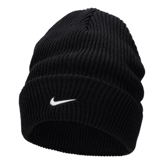 Nike Peak Tall Cuff Swoosh Beanie 'Black' FB6529-010