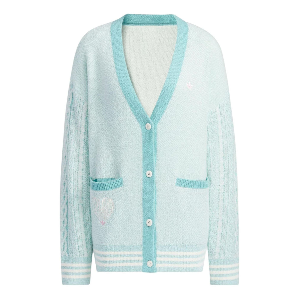 (WMNS) adidas originals V-Day Polo Sweater Asia Sizing 'Blue' JE8281