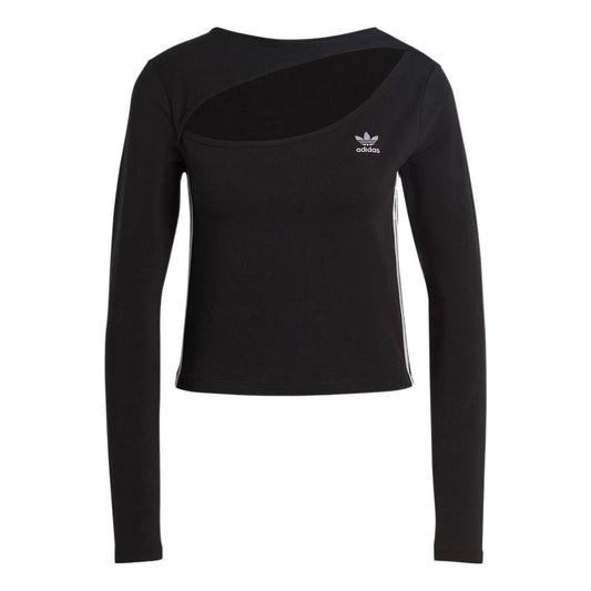 (WMNS) adidas originals Centre Stage Cutout Top Asia Sizing 'Black' II6085