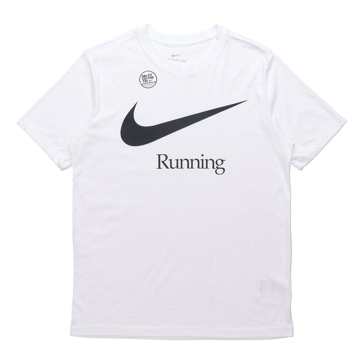 Nike Dri-FIT Logo Printing Sports Quick Dry Short Sleeve White DB5590-100