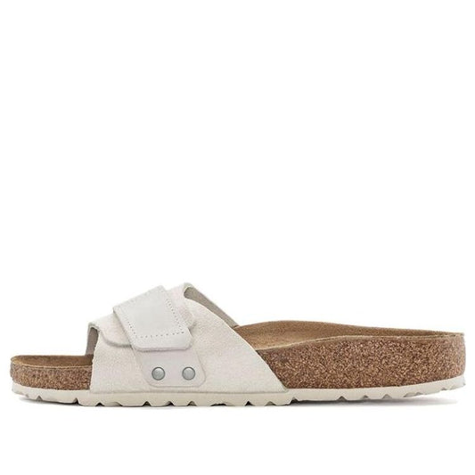 (WMNS) Birkenstock Oita Suede Leather Sandals 'Antique White' 1024226