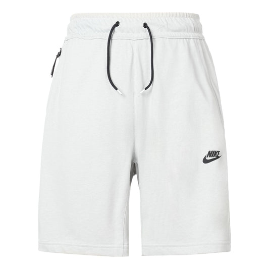 Men's Nike Printing Brand LOGO Lacing Straight Shorts Gray DM6590-063