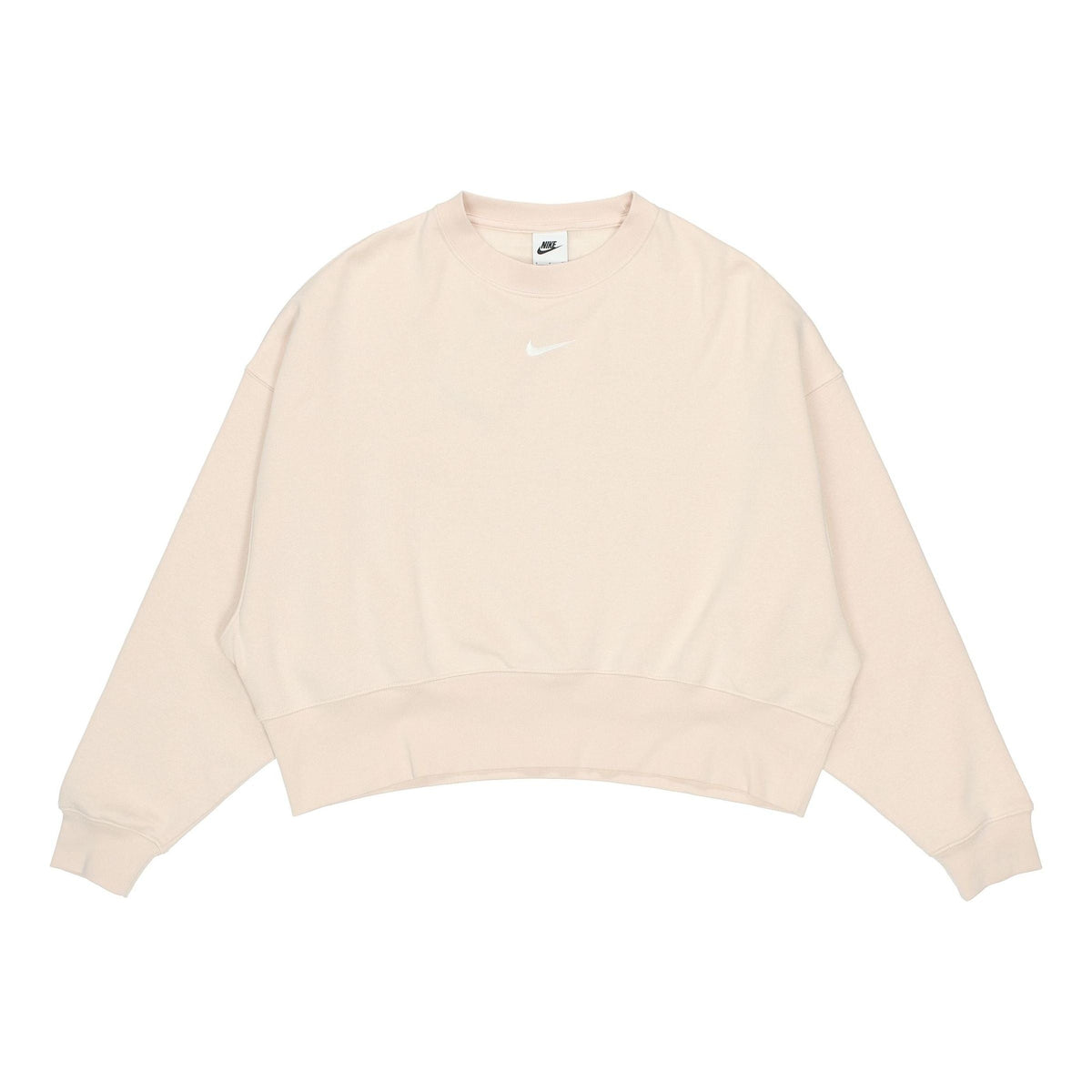 (WMNS) Nike Sportswear Collection Small Logo Cropped Sweatshirt 'Beige' DJ7666-219