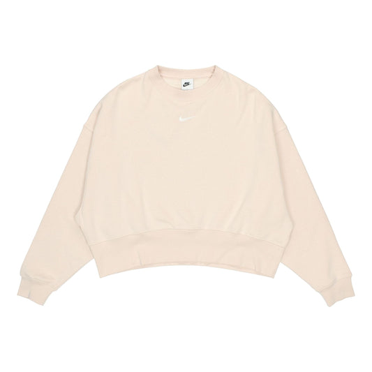 (WMNS) Nike Sportswear Collection Small Logo Cropped Sweatshirt 'Beige' DJ7666-219