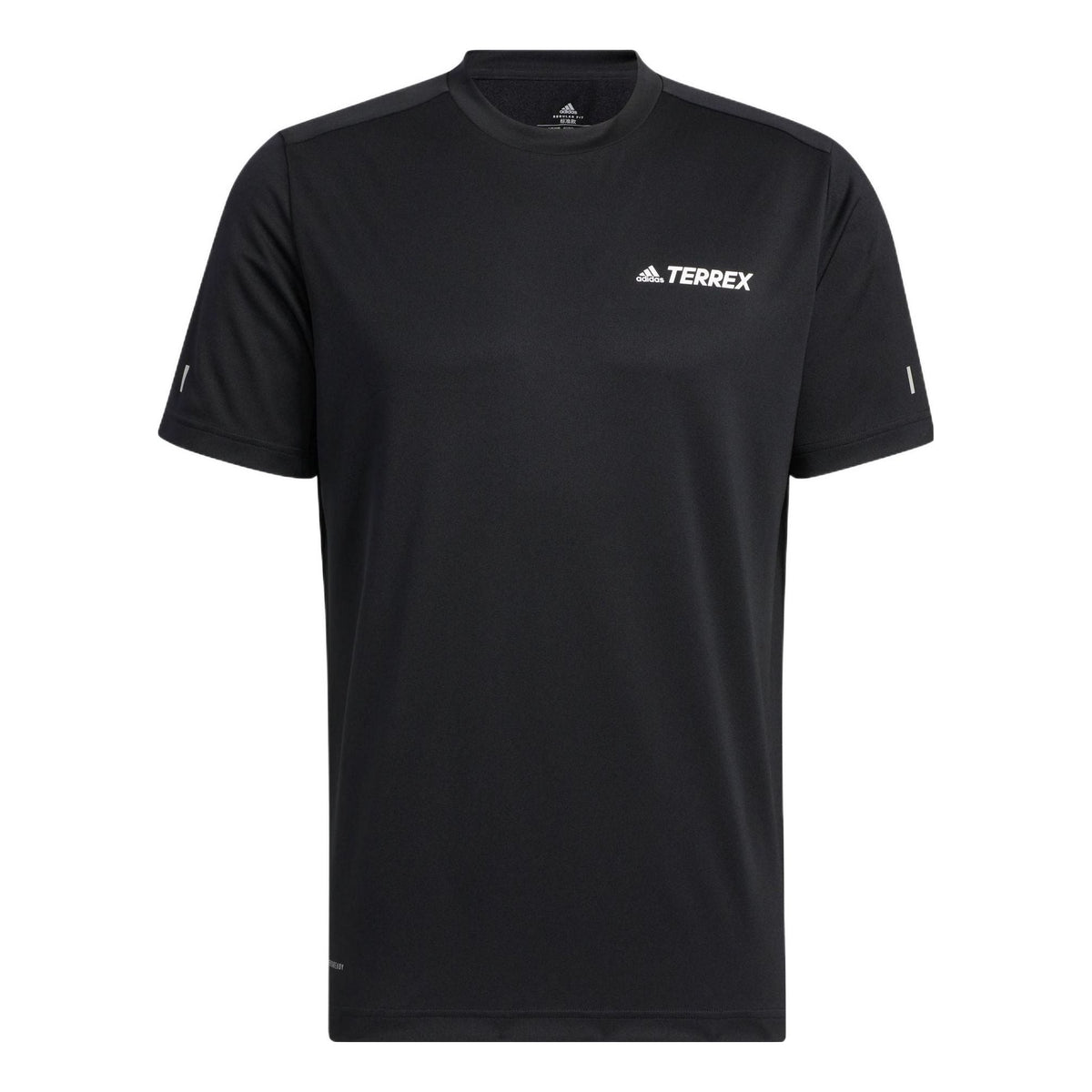 adidas Terrex Tx Logo Ss T Outdoor Sports Short Sleeve Black HM3813