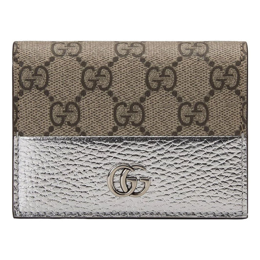 (WMNS) Gucci GG Marmont Card Case Wallet 'Silver' 658610-AAC1H-8161
