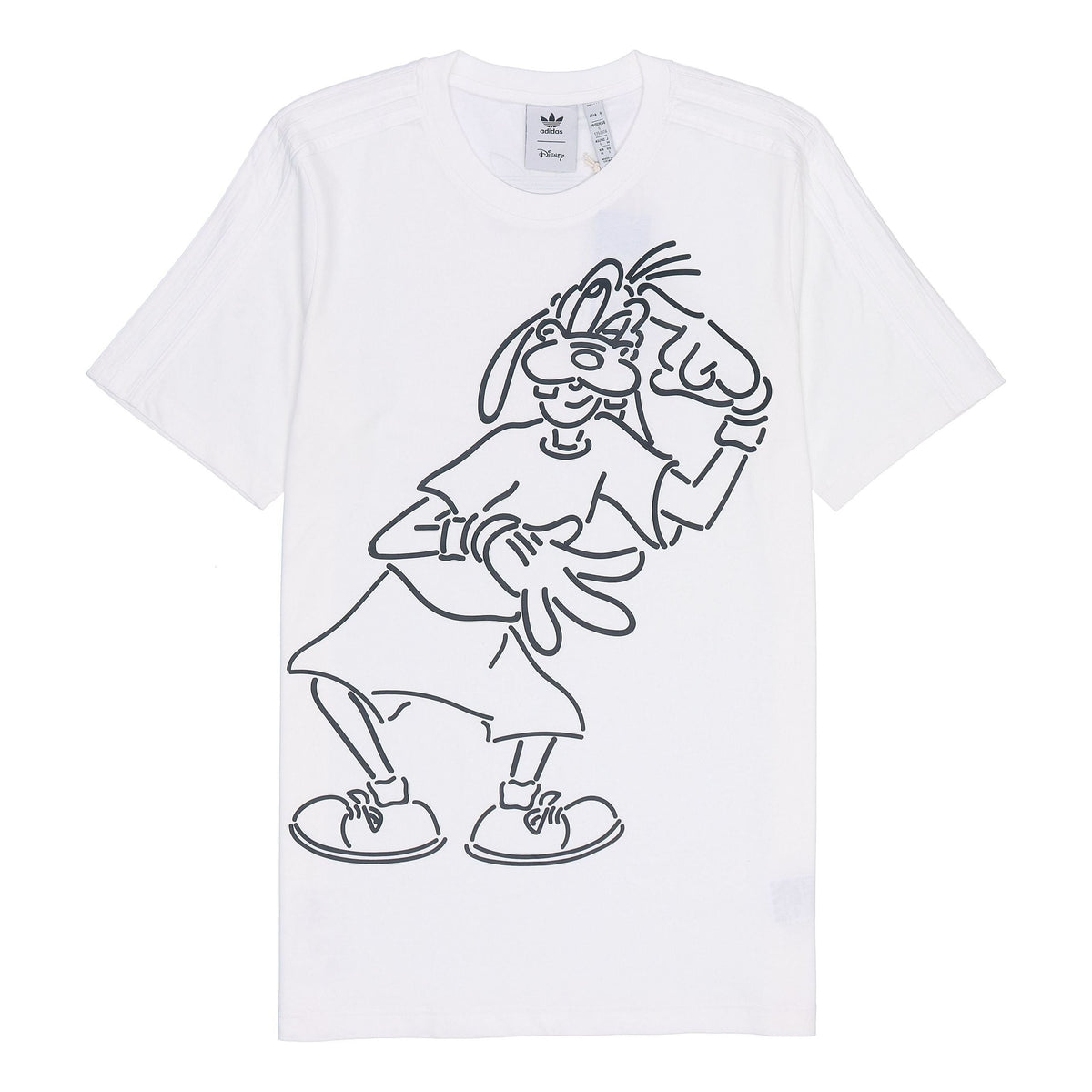 adidas originals x isney Crossover Cartoon Printing Casual Breathable Stripe Pattern Sports Short Sleeve White HC0646