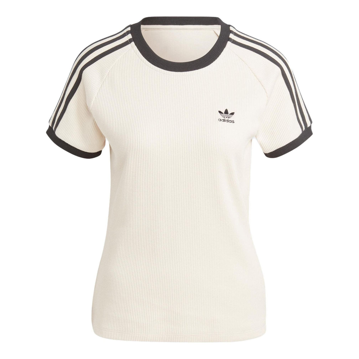 (WMNS) adidas 3-Stripes Slim T-Shirt Asia Sizing 'Off White' IC5463