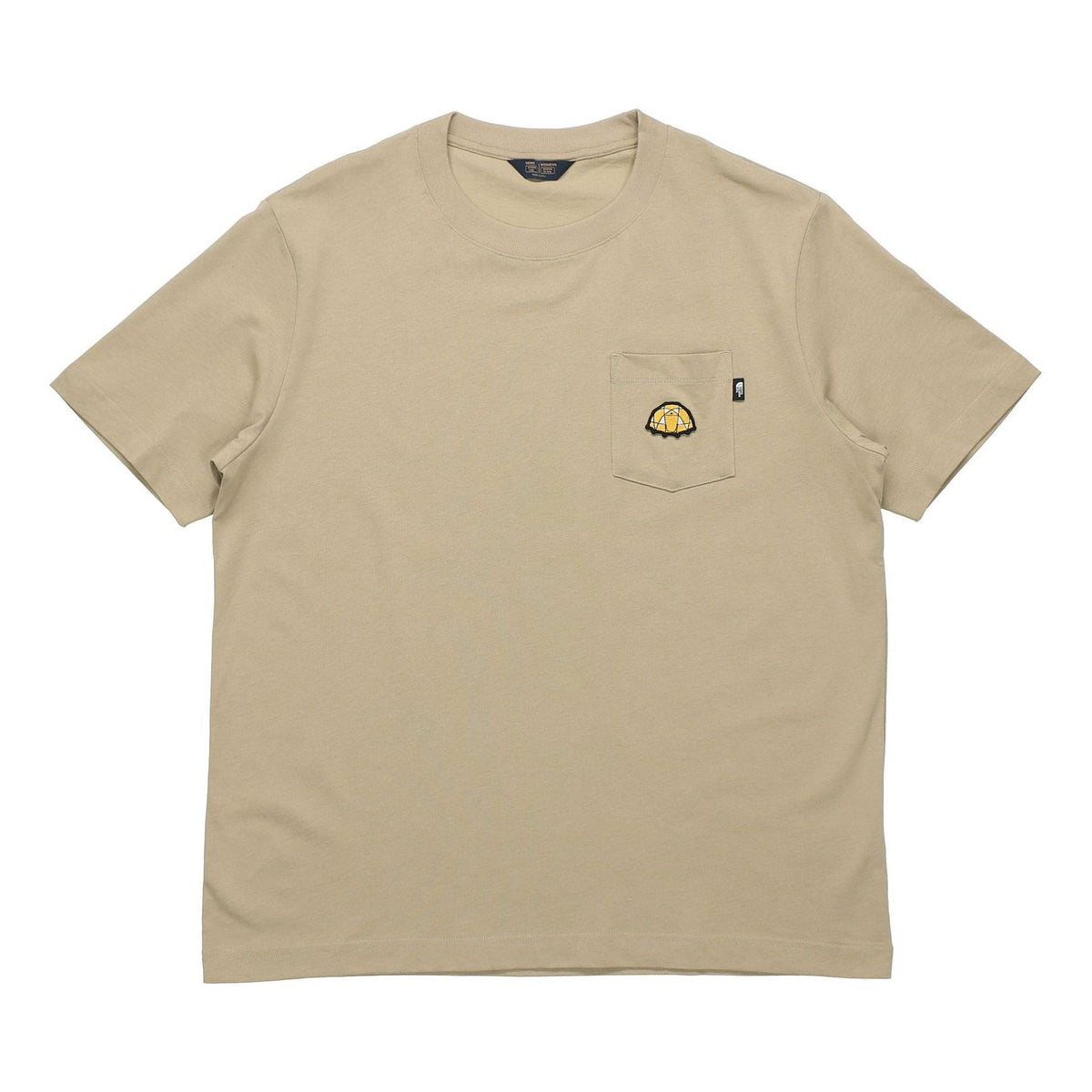 Men's THE NORTH FACE Pocket Short Sleeve Khaki 4999-ZDL