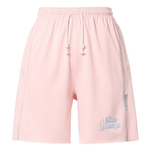 Nike Standard Issue Printing Logo Solid Color Straight Shorts Pink DH7384-610