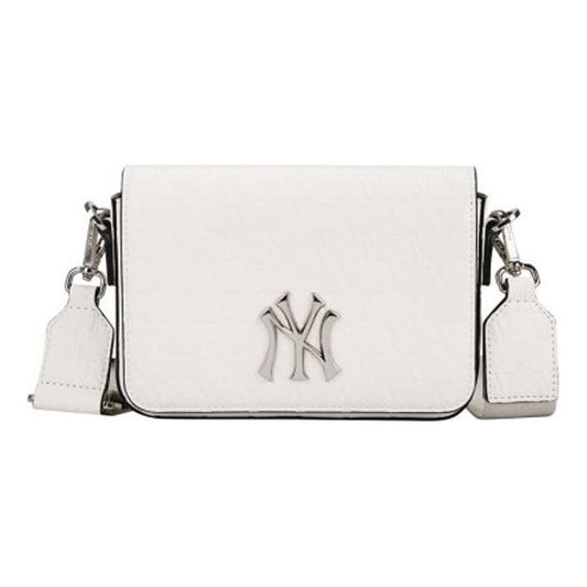 MLB Retro Full Print Monogram Series NY New York Yankees Shoulder Bag 'White Ivory' 32BGPB111-50I