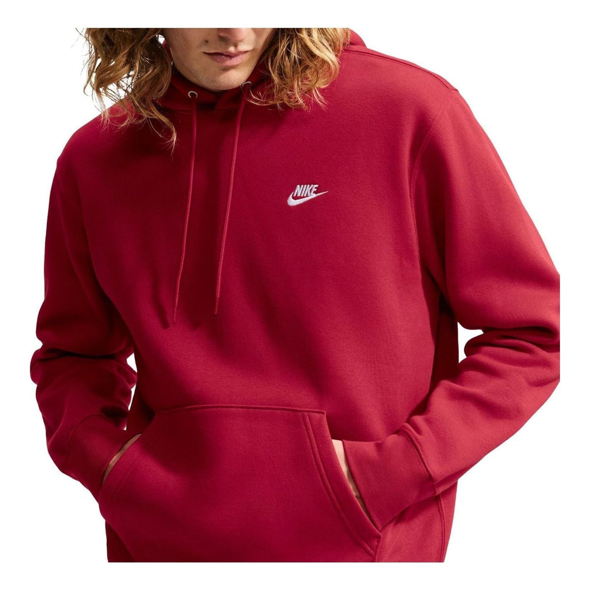 Nike Club Fleece Hoodie 'Tough Red White' FN3859-608