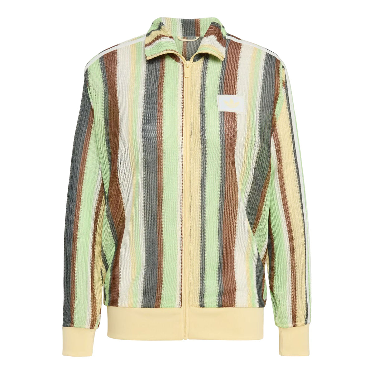 (WMNS) adidas Summer Glow Knitted Firebird Track Jacket Asia Sizing 'Easy Yellow' KY2032