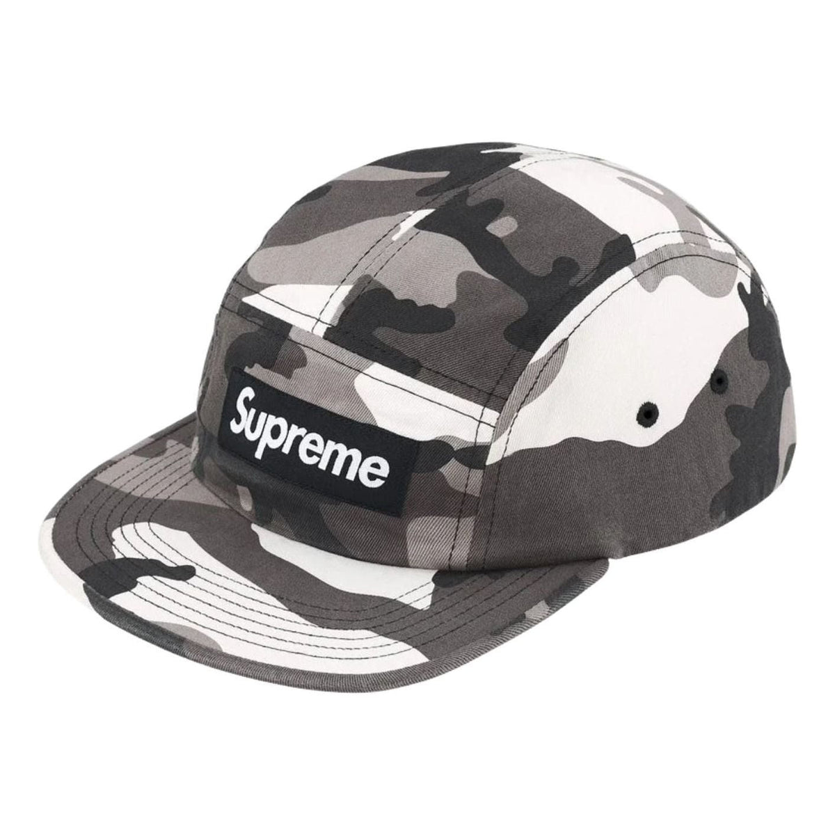 Supreme SS26 Washed Chino Twill Camp Cap 'Snow Camo' SUP-SS26-1000-SNOWCAMO