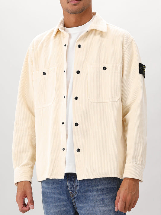 Stone Island Corduroy Overshirt Beige
