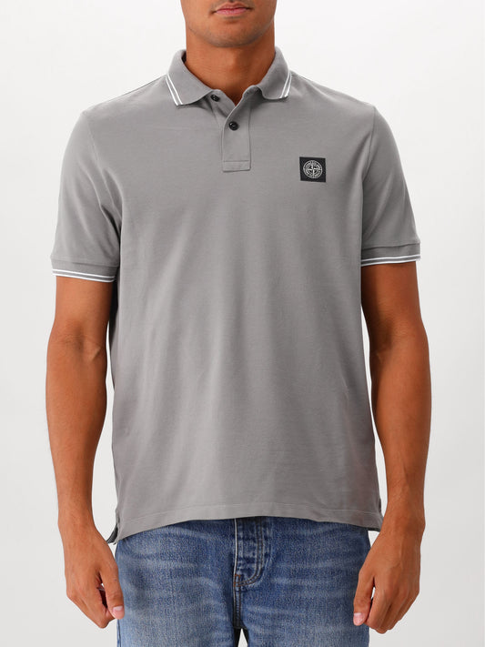 Stone Island Polo Contrast Grijs