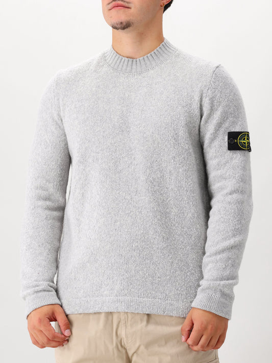 Stone Island Gebreide Trui Grijs