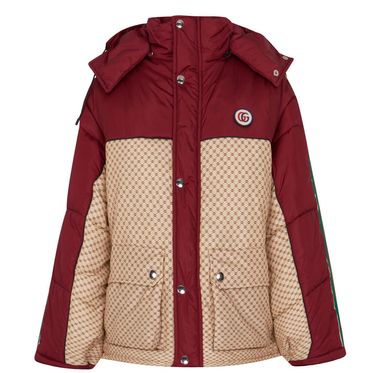 Womens Gucci GG Parachute Padded Jacket