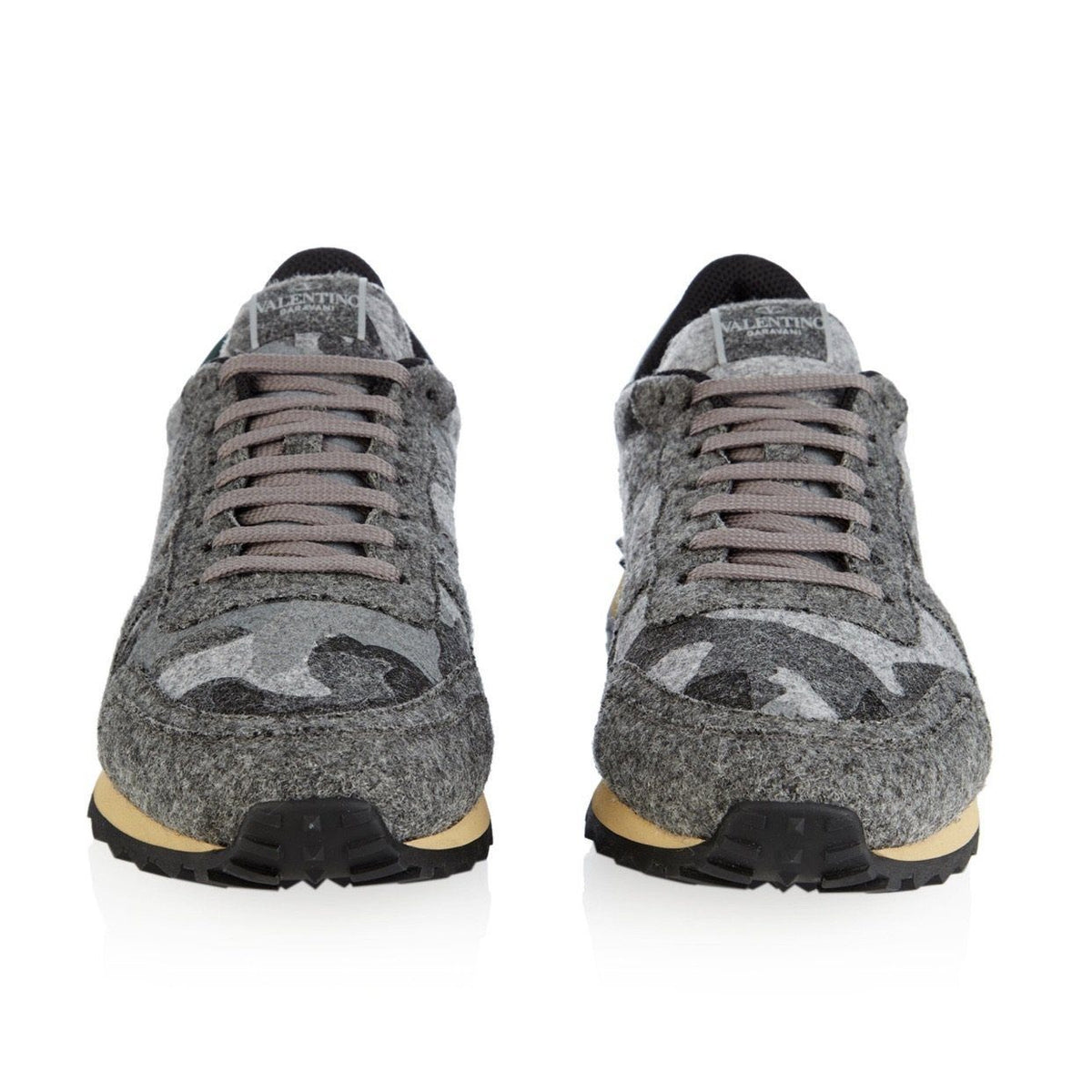 Womens Valentino Rockrunner Felt Sneakers